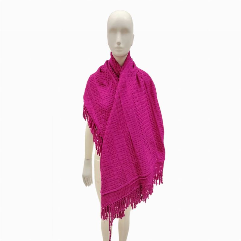 Ken Scott, Ampio scialle in maglia fuxia