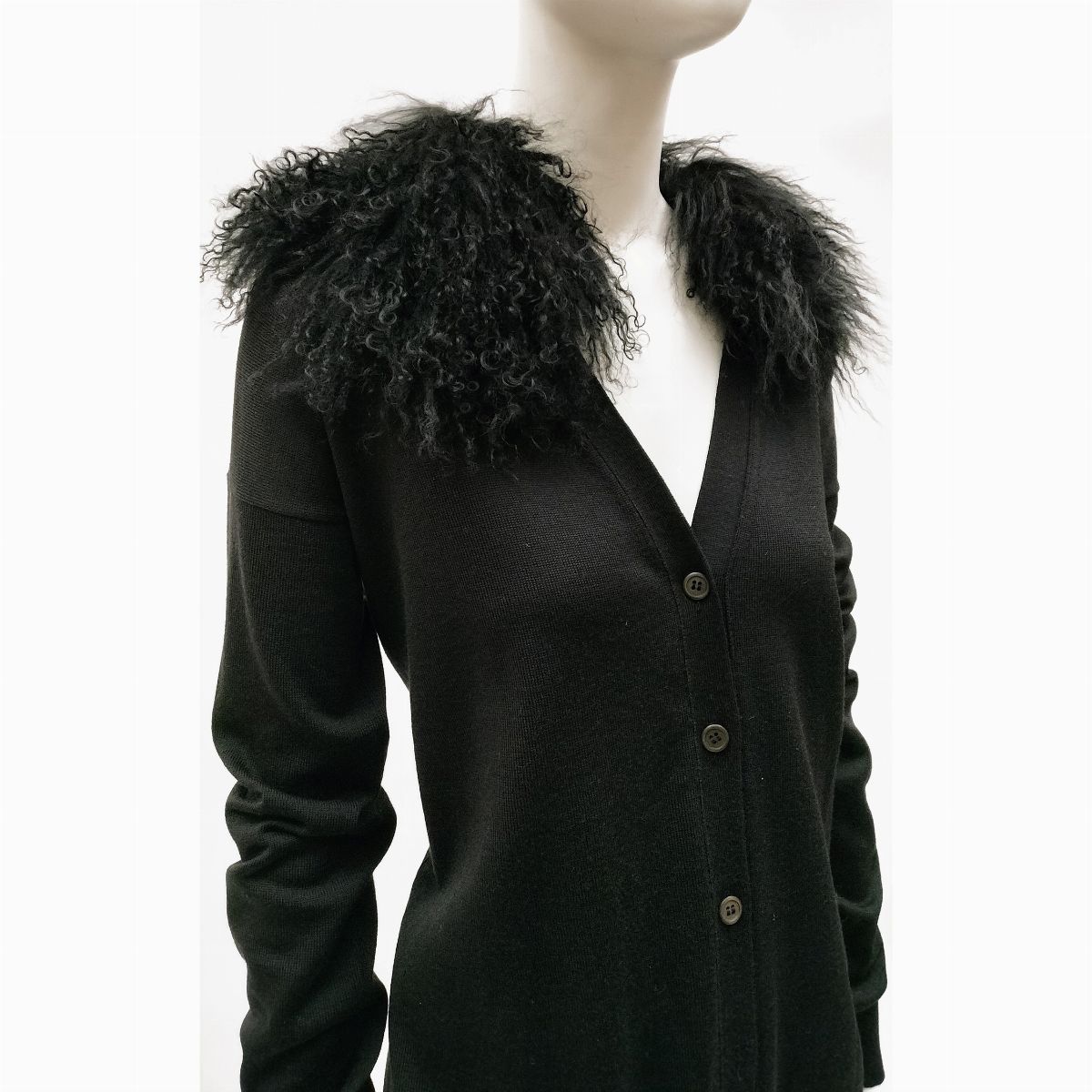 Miu Miu, Cardigan nero in maglia