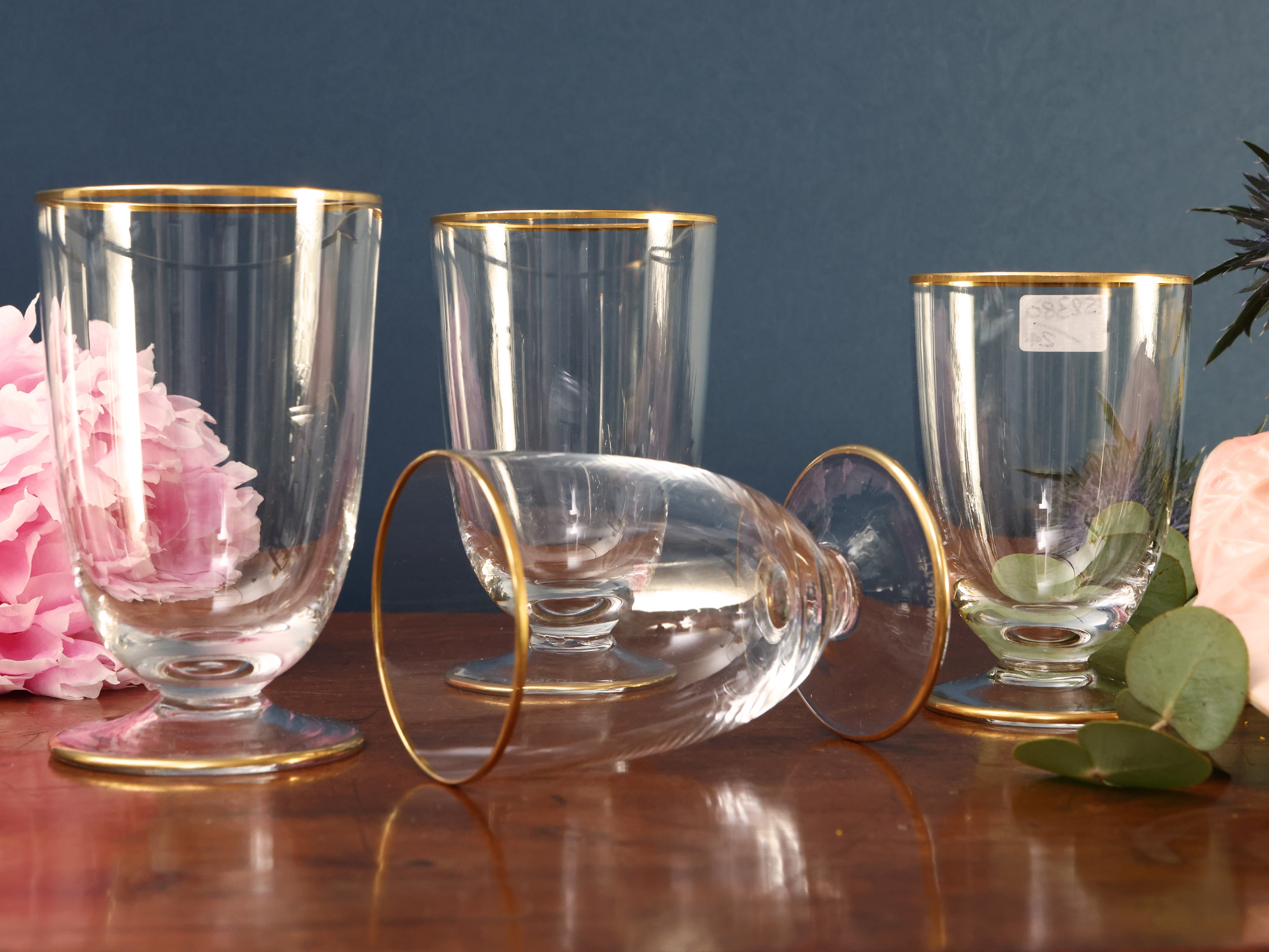 Servizio di bicchieri in vetro soffiato di Murano, Nason Moretti