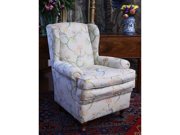 Upholstered Bergere armchair