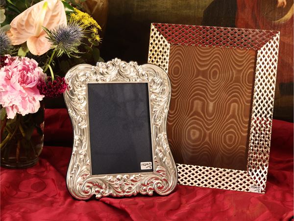 Two silver frames