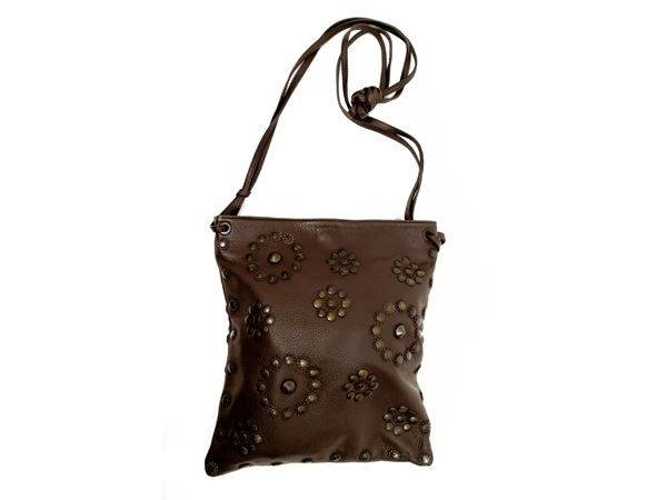 Marni, Brown leather shoulder bag