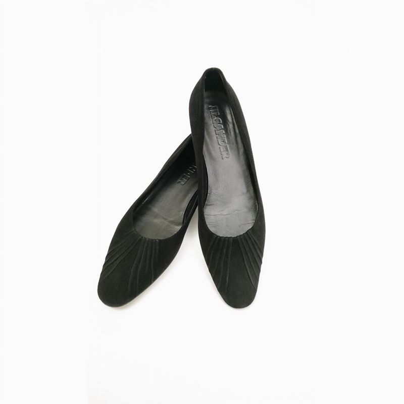 Jil Sander, Ballerine nere in suede