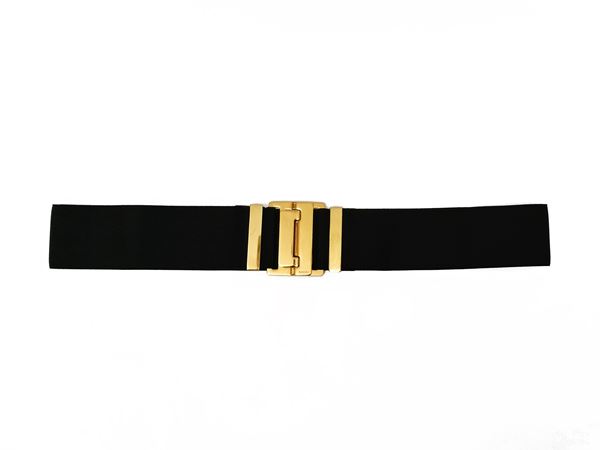 Gucci, Black fabric belt