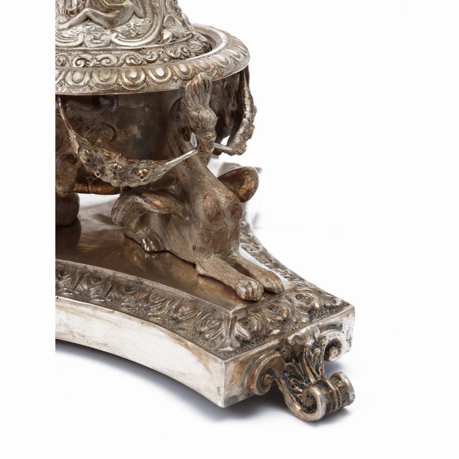 Monumentale Campanello da Scrivania in Argento, Brandimarte Firenze
