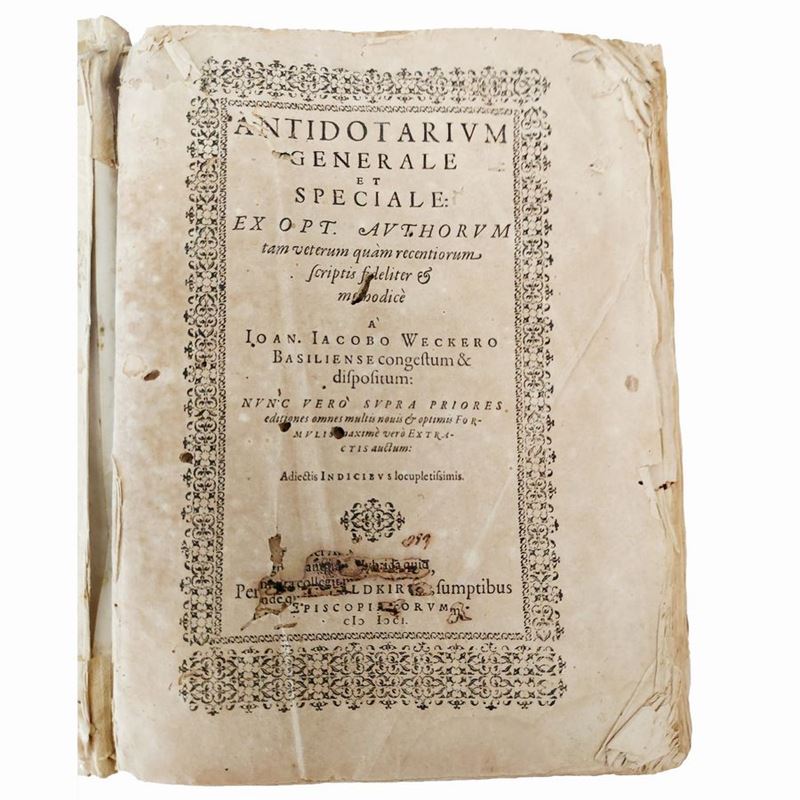 Johann Jacob Wecker - Antidotarium Generale Et Speciale: Ex Opt. Authorum ...