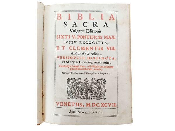 Biblia Sacra vulgatae editionis Sixti V pontificis max.