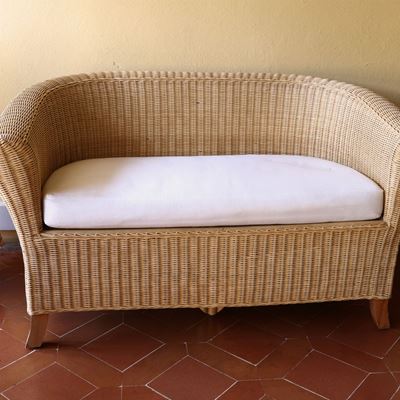 Divanetto a Pozzetto da Giardino in Midollino