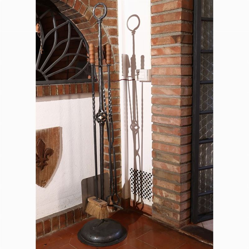 Set in Ferro Battuto per Forno a Legna