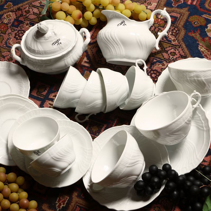 Set da Colazione in Porcellana Vecchia Ginori, Richard Ginori