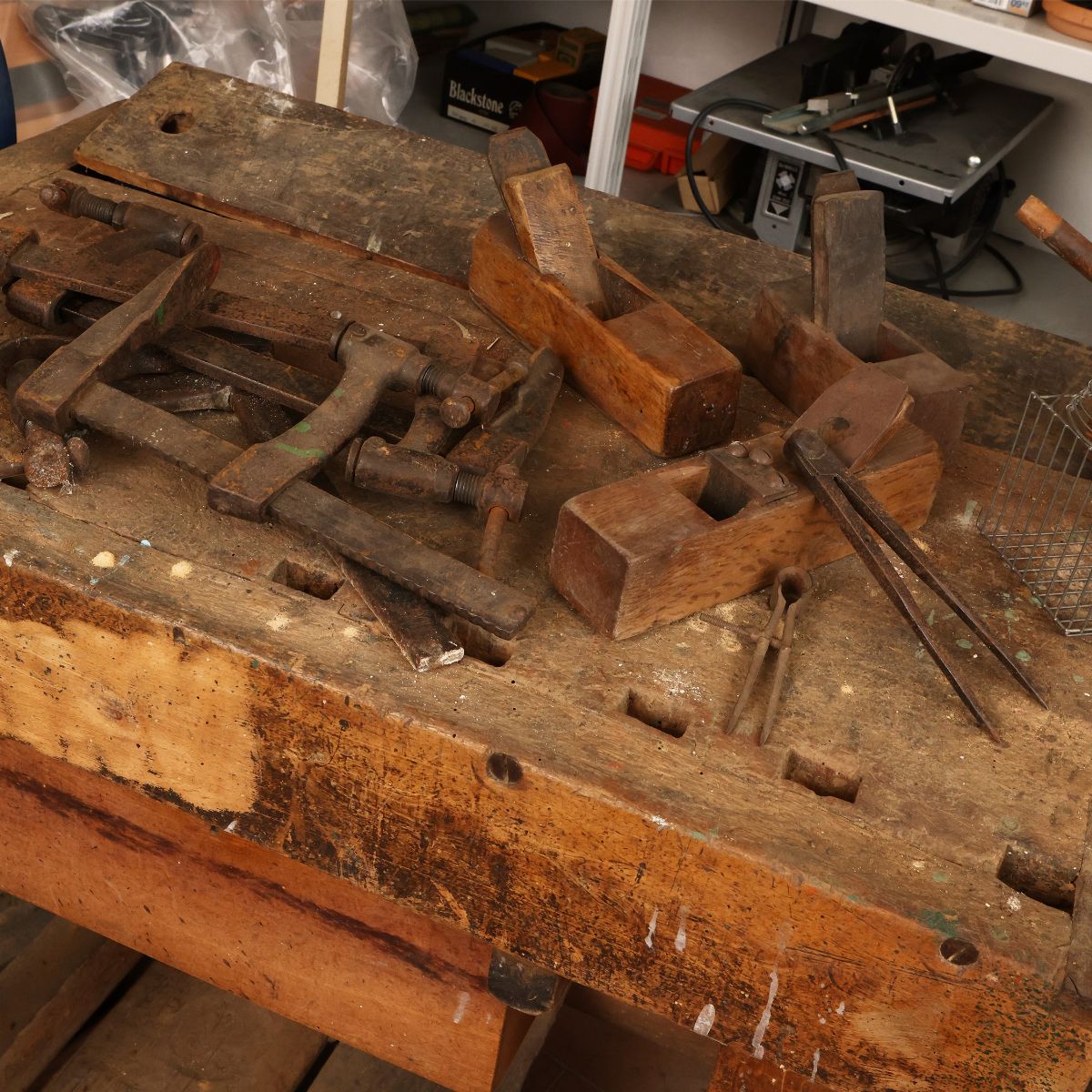 Banco da Lavoro Rustico in Legno Massello