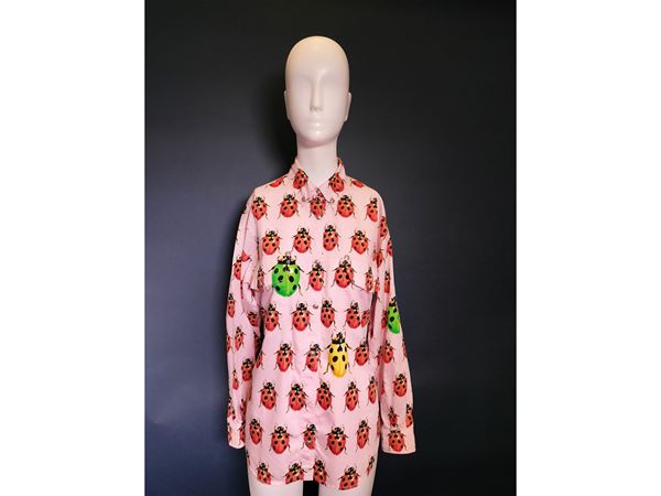 Gianni Versace ladybird shirt
