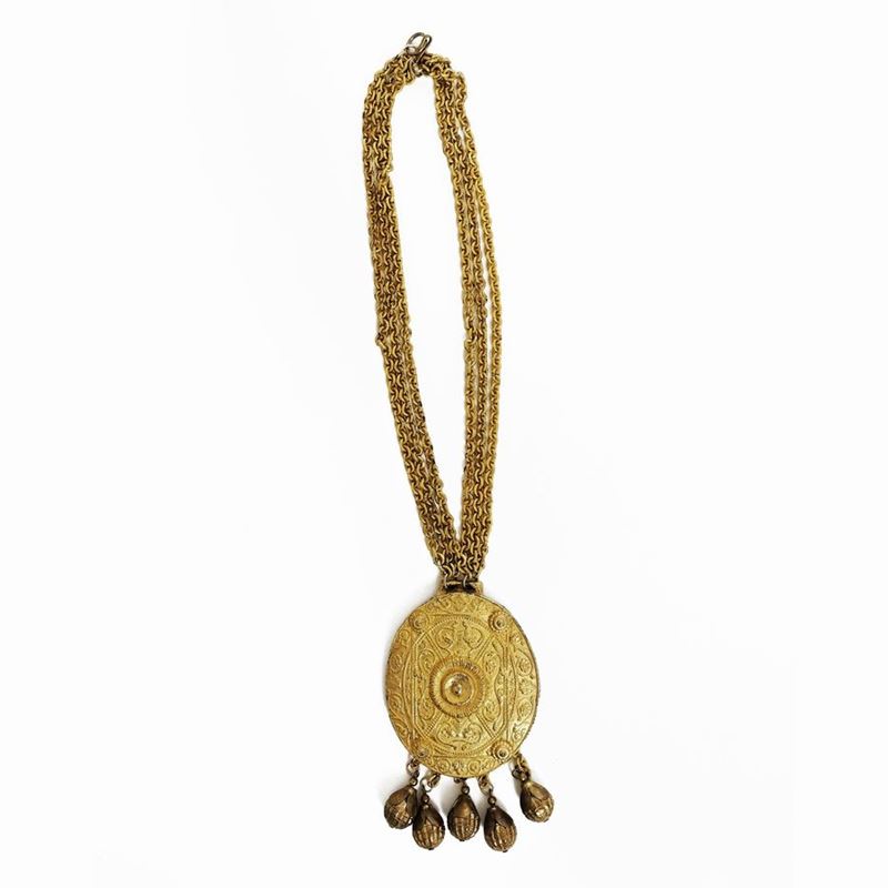 Pauline Rader Collana in Metallo Dorato