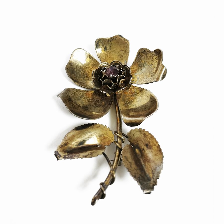 Due Spille in Argento Sterling a Forma di Fiore