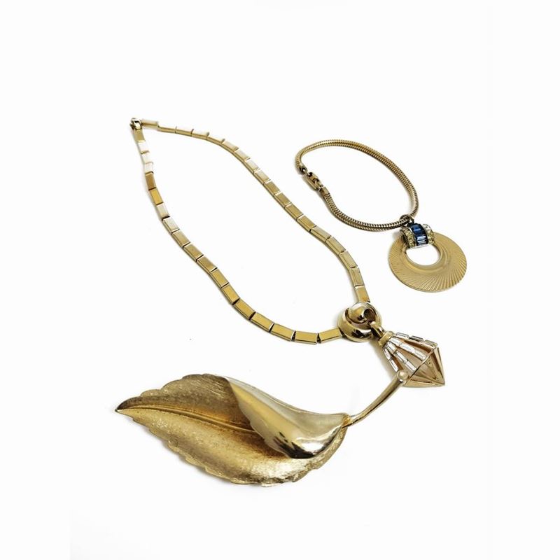 Coro Lotto di Bijoux in Metallo Dorato e Strass