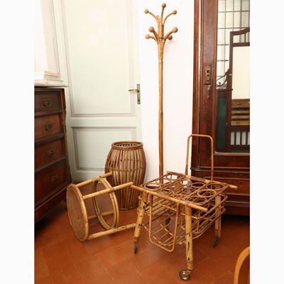Assortimento di Arredi in Vimini