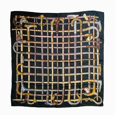 Fornasetti, 'bastoni', Foulard in Seta