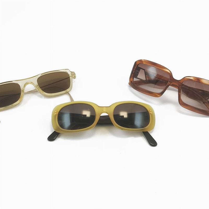Armani, Prada, Miumiu, Tre Paia di Occhiali da Sole