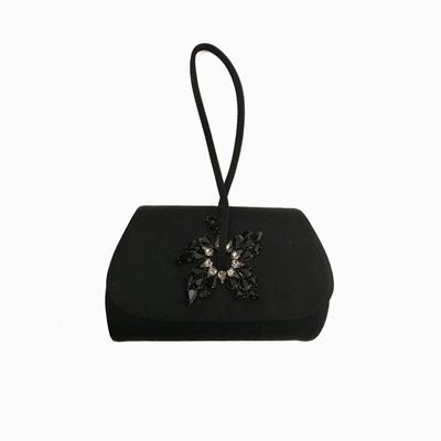 Rodo, Clutch da Sera in Raso Nero
