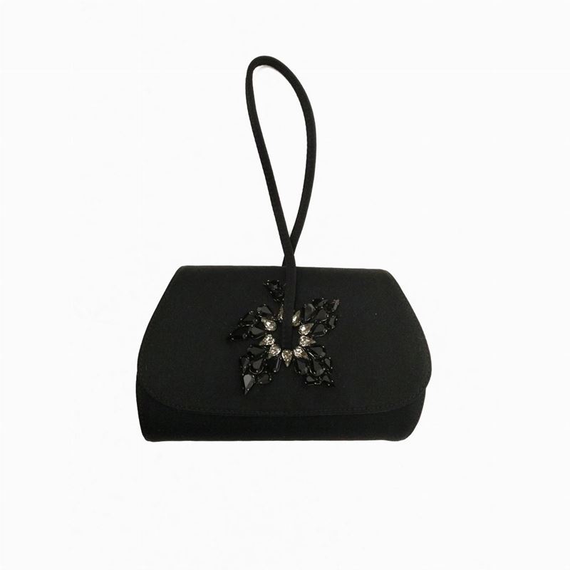 Rodo, Clutch da Sera in Raso Nero