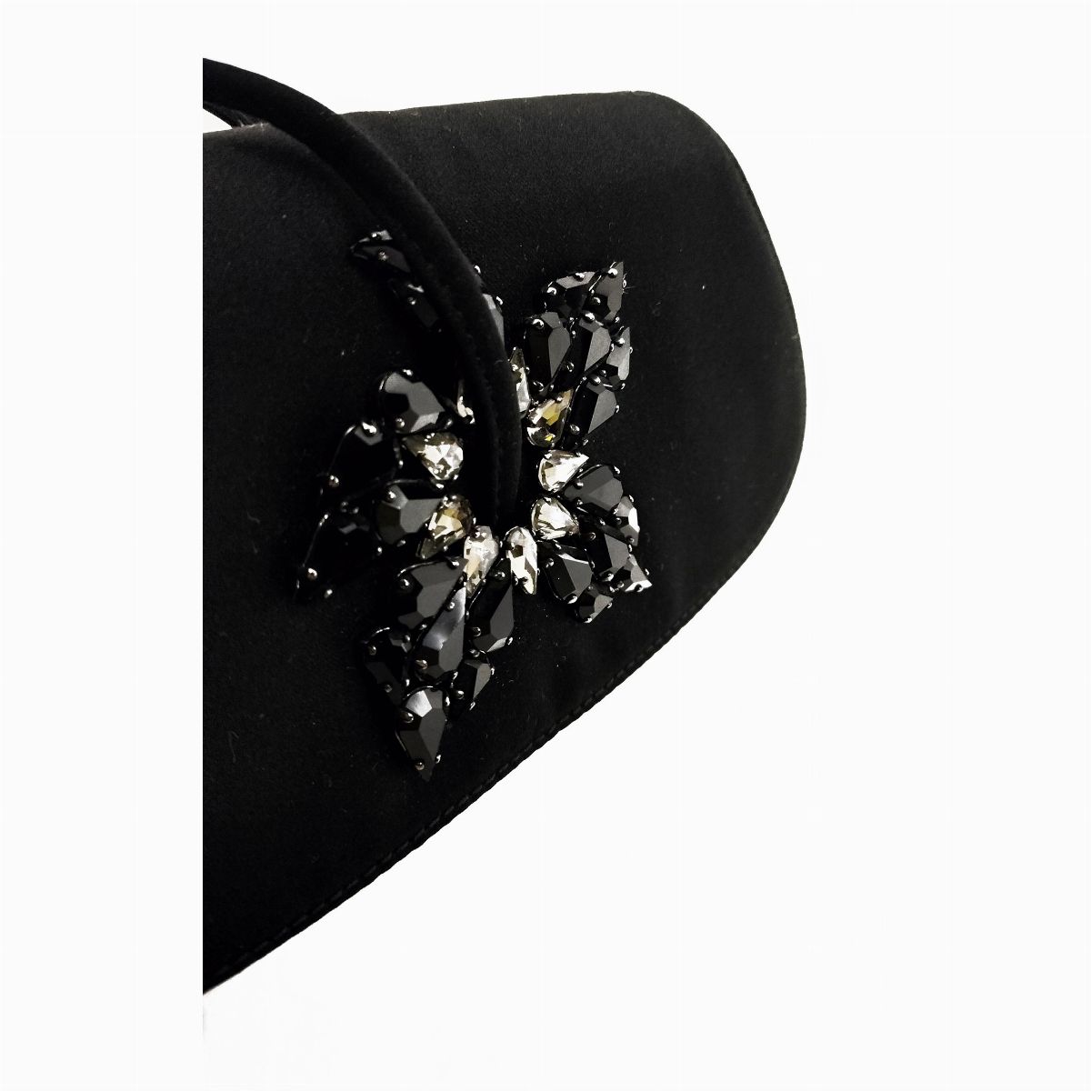 Rodo, Clutch da Sera in Raso Nero