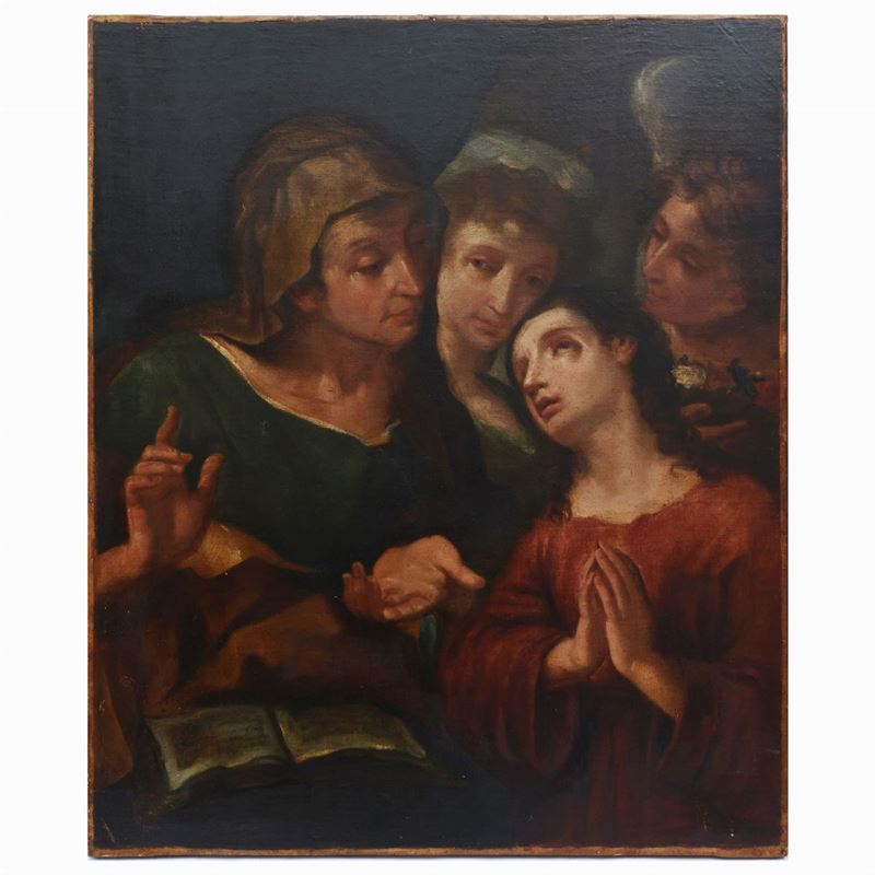 Scuola Italiana del XVIII Secolo - L'educazione della Vergine Maria