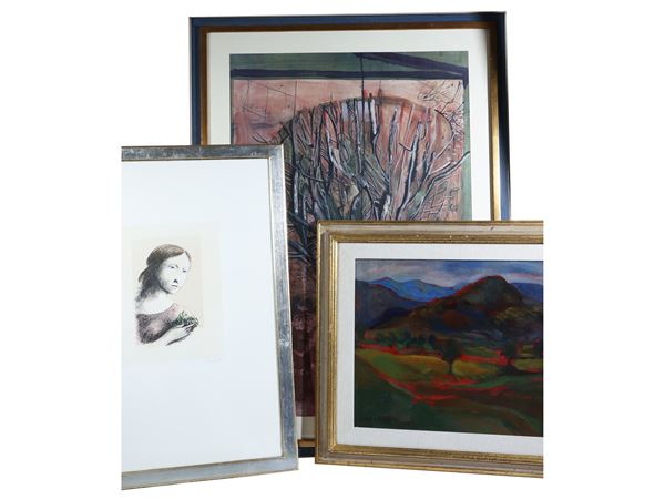 Lot of paintings and prints