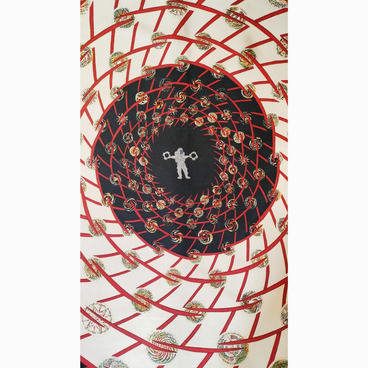 Hermes, "Les feux de l'espace", Foulard in seta, Micheal Duchene