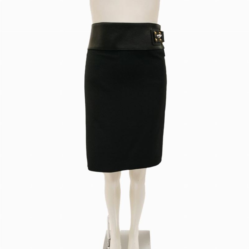 Gucci, Gonna in jersey nero