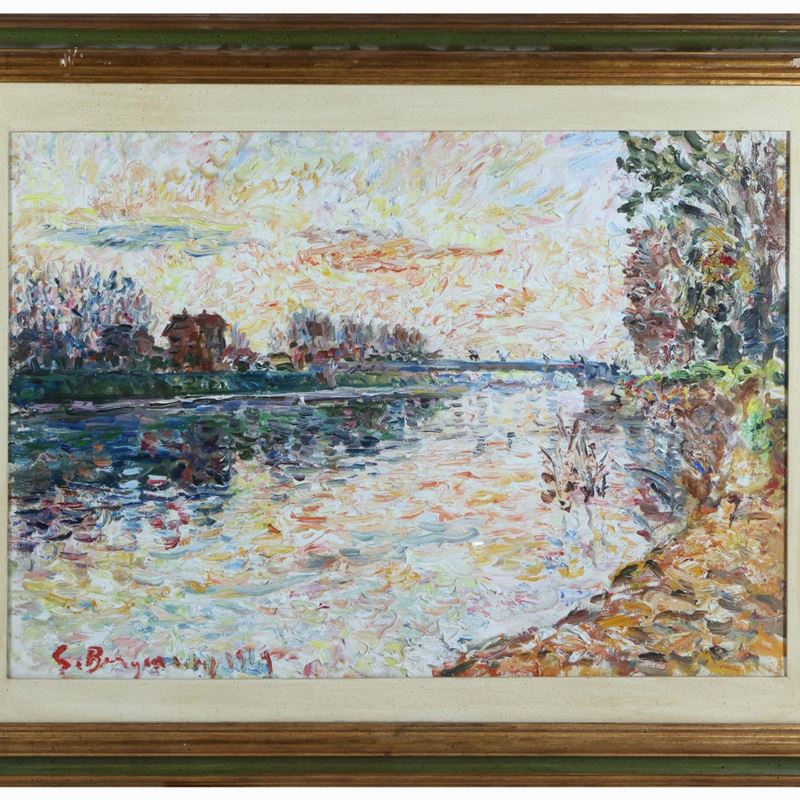 Guido Borgianni - L'isolotto Sull'arno 1969
