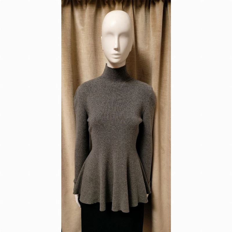 Christian Dior, Maglia in cachemire grigio