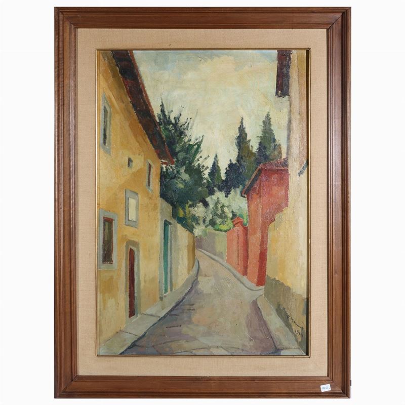 Rodolfo Marma - Omaggio a Rosai (casa di Ottone Rosai in Via S. Leonardo) 1964
