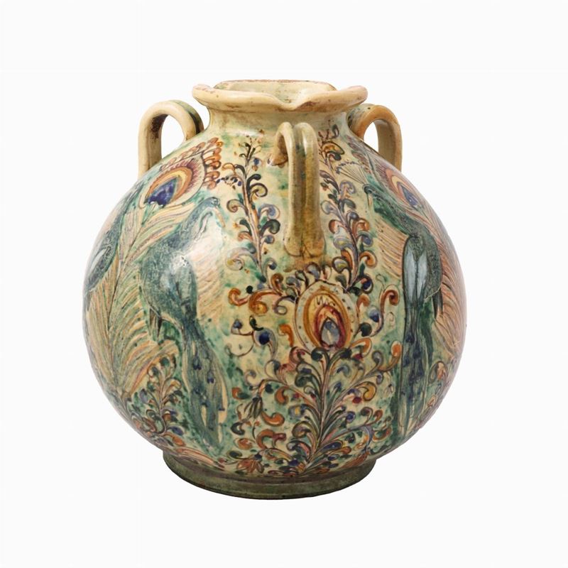 Vaso in Terracotta Smaltata, Giotto Giannoni