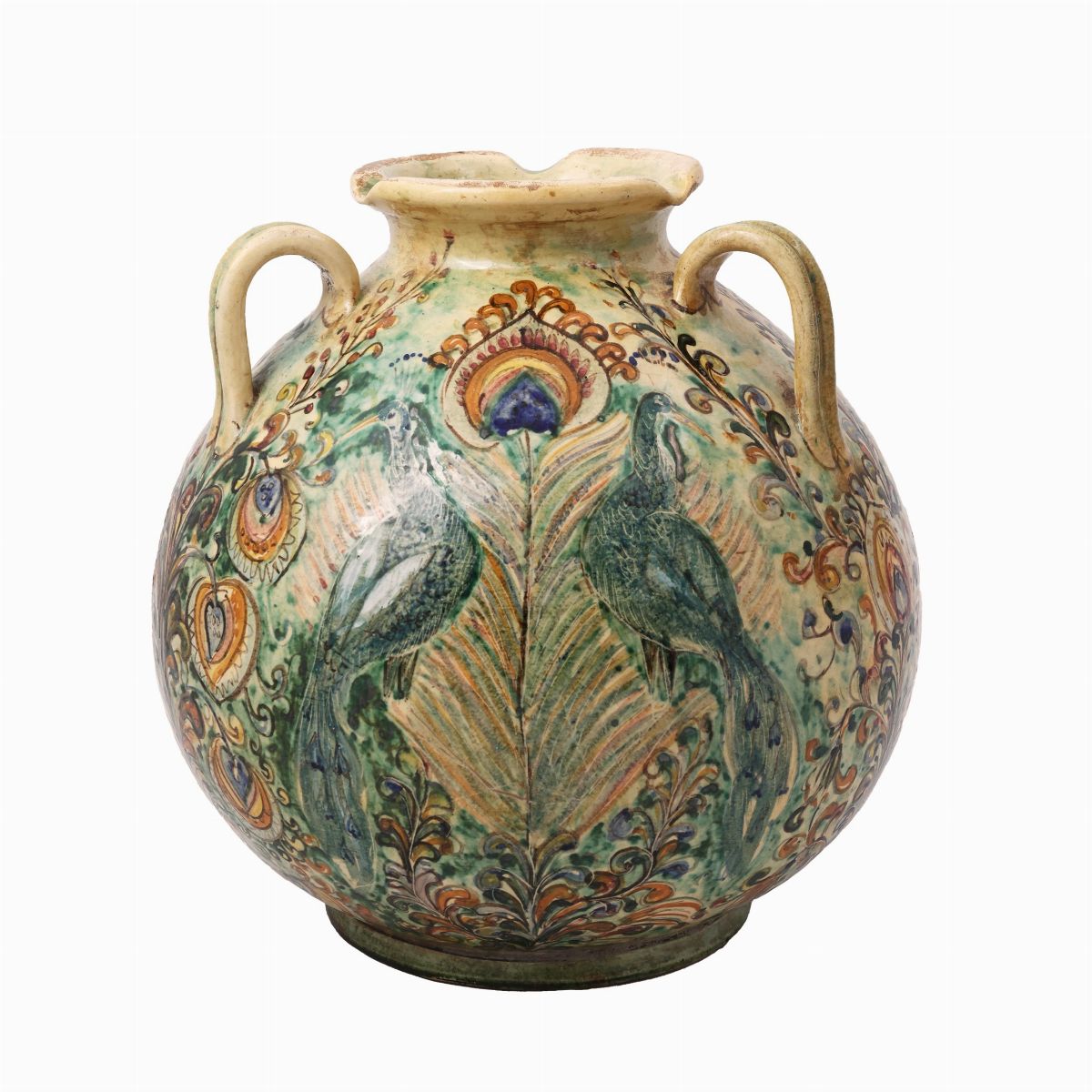 Vaso in Terracotta Smaltata, Giotto Giannoni