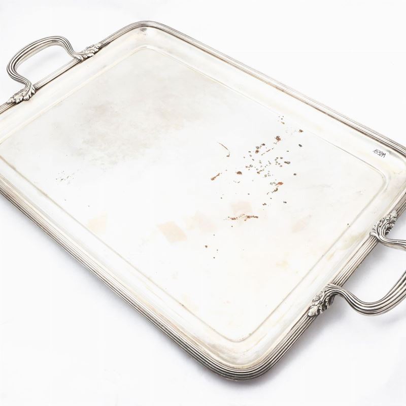 Grande guantiera in argento