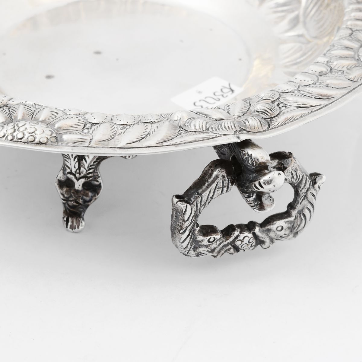 Cestino porta bon bon in argento 900