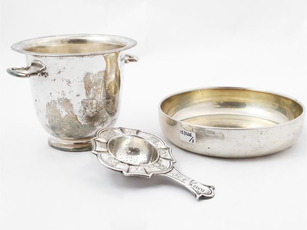 Tre accessori in argento