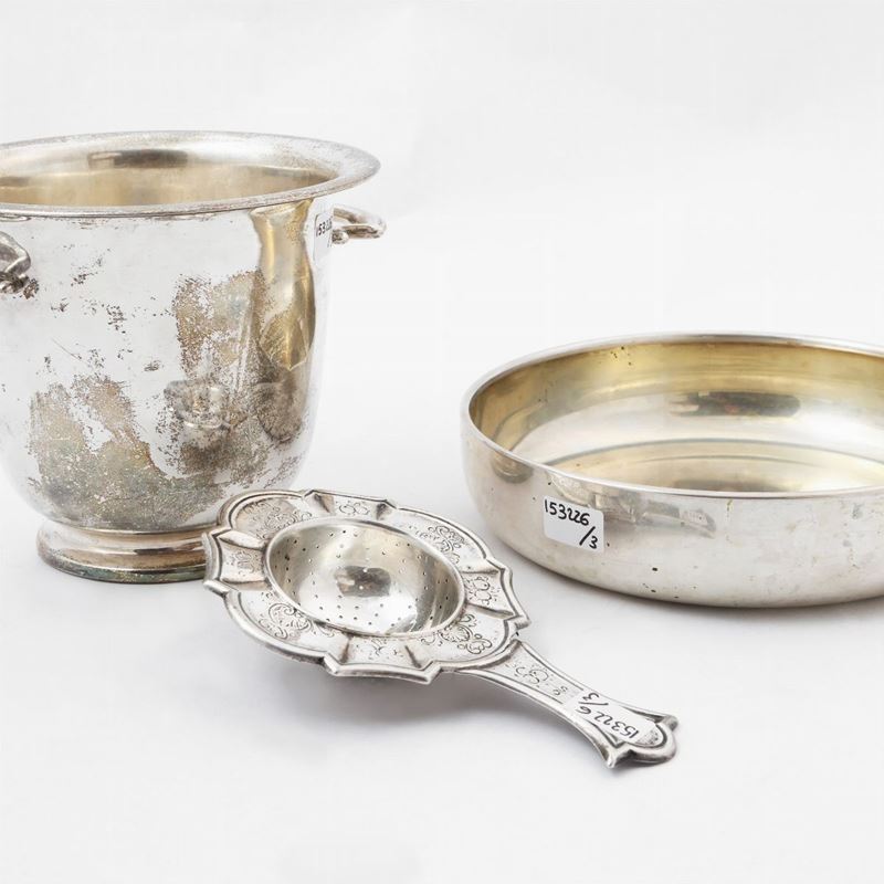 Tre accessori in argento