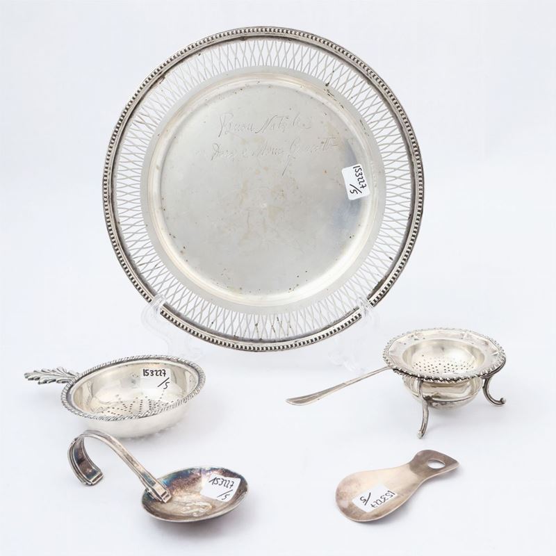 Lotto di curiosità in argento