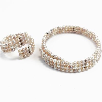 Demi Parure in Perle Simulate