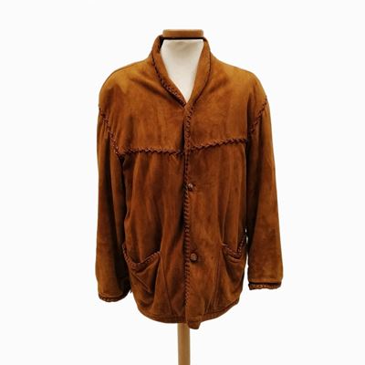 Ermanno Daelli, Giaccone da Uomo in Suede Color Tabacco