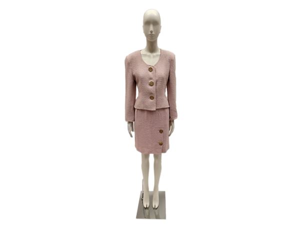 Givenchy Boutique, Tailleur in tessuto di cotone rosa pallido