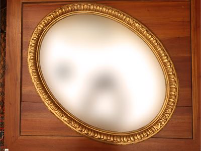 Specchiera in Legno Intagliato e Dorato