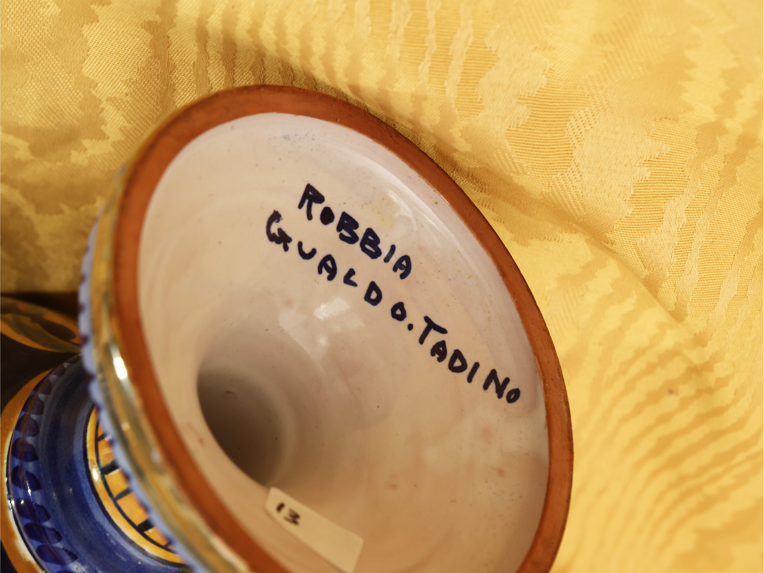 Vaso Ad Anfora in Terracotta Smaltata a Lustro, Gualdo Tadino