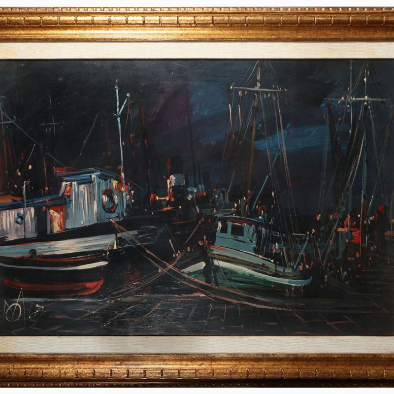 Michele Ortino - Notturno in Porto 1963