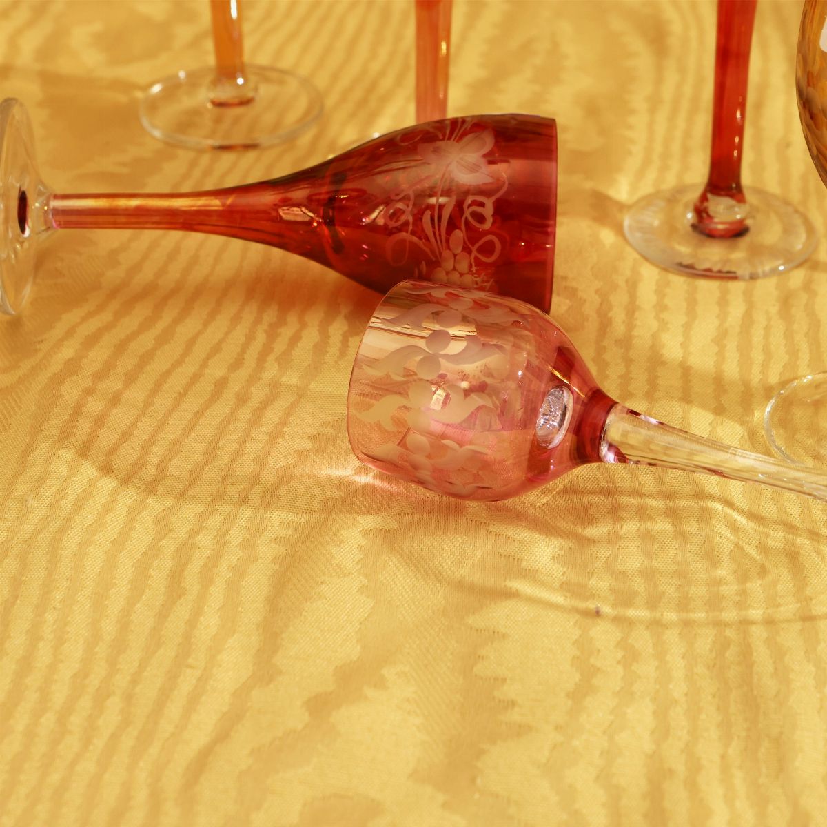 Miscellanea di Bicchieri da Liquore in Vetro Arlecchino