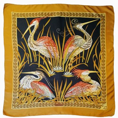 Salvatore Ferragamo, 'aironi', Foulard in Seta