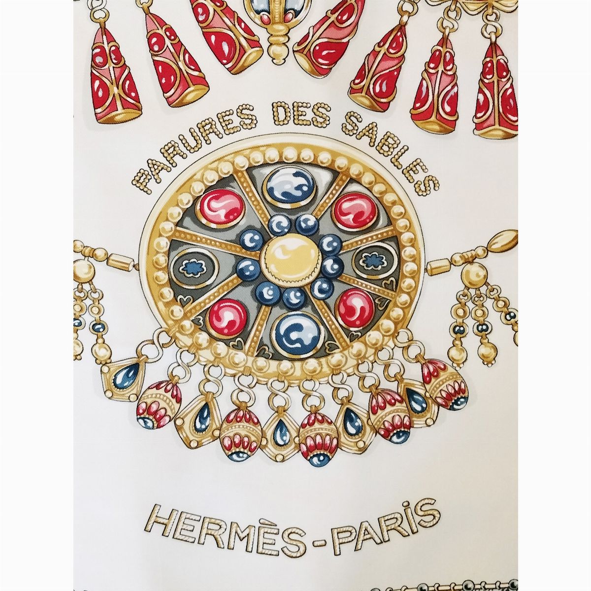 Hermes, 'Parure de Sambles', Foulard in seta, Laurence Bourthoumieux