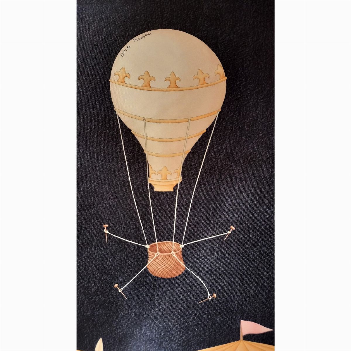Bulgari,'mongolfiere', Foulard in Seta, Davide Pizzigoni