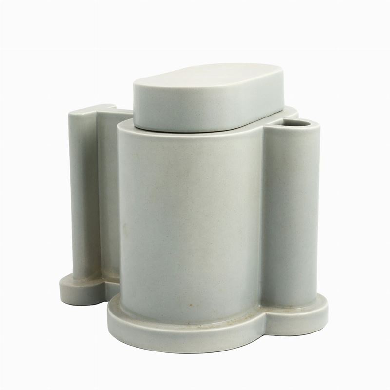 Teiera Pepper in ceramica, produzione Alessio Sarri 1990